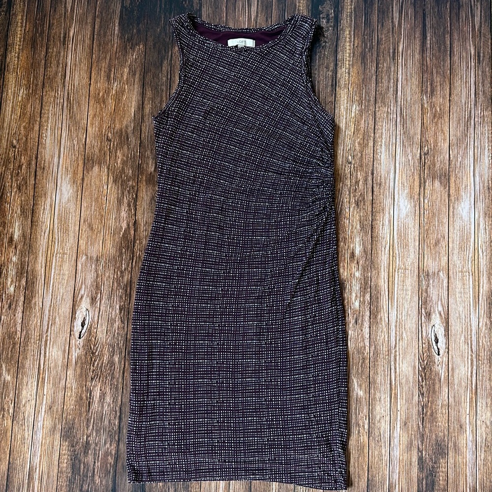 Loft Maroon Dress - SZ L